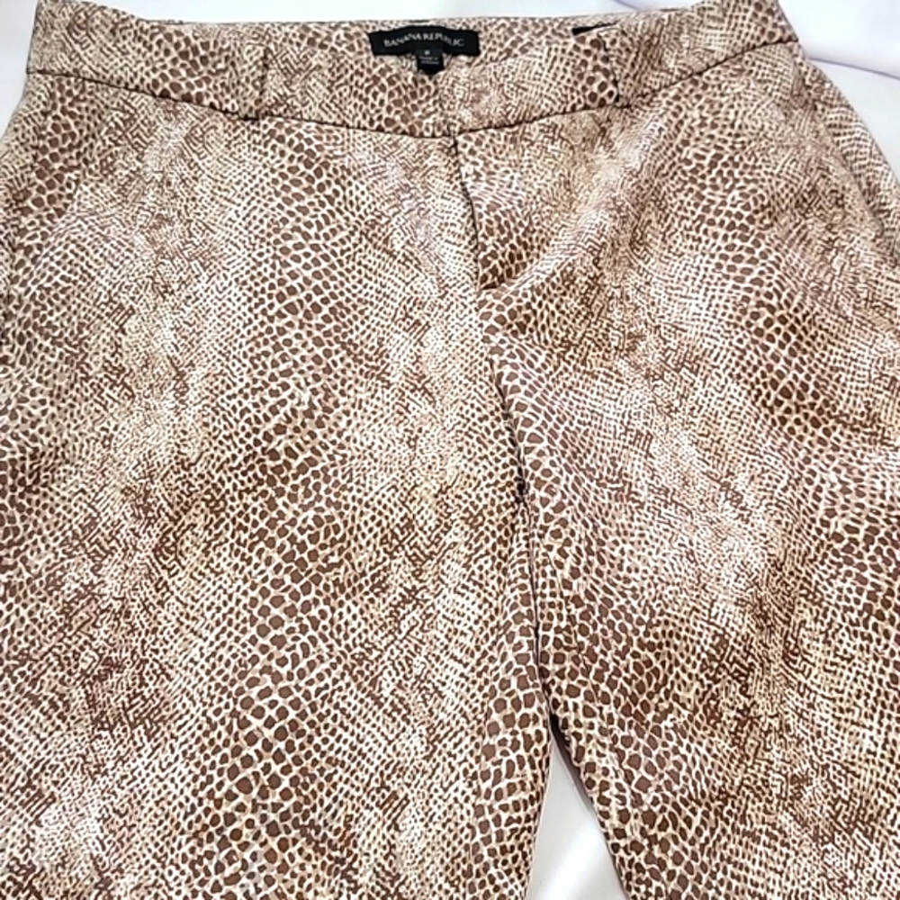 Banana Republic Leopard Print Trousers Womens Pants. Size 2 - Picture 7 of 14